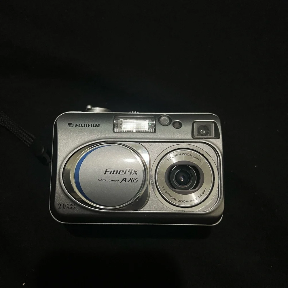 Fujifilm Silver Digital Camera Compact Design